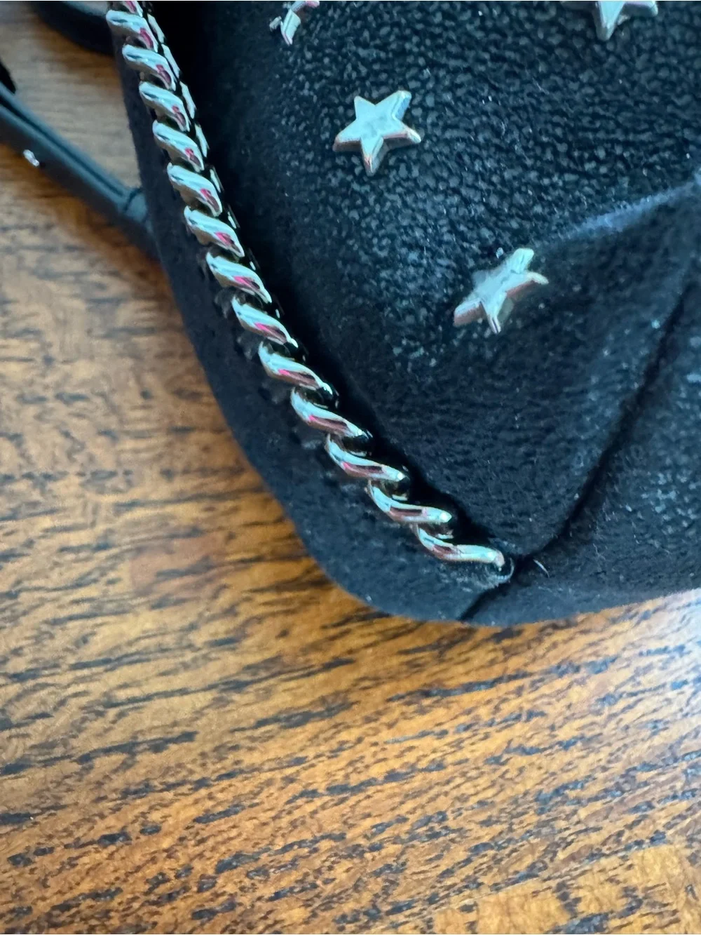 Stella McCartney Falabella Black Mini Star-Studded Backpack with COA